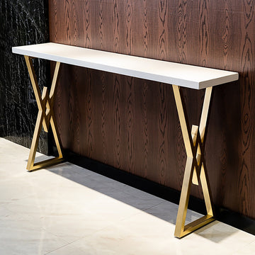 Rectangular Bar Height Pub Table Dining Table for Breakfast Nook Solid Wood X Base